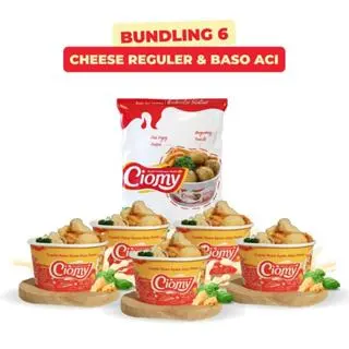 CIOMY - Bundling 6 Cuanki Pedas Kuah Keju dan Ciomy Sachet Rasa Ayam